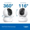 TP-LINK Tapo C250 | PTZ belaidė namų apsaugos kamera su AI | 8 MP | 4mm/F1.6 | H.265 | MicroSD iki 512 GB