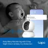 TP-LINK Tapo C250 | PTZ belaidė namų apsaugos kamera su AI | 8 MP | 4mm/F1.6 | H.265 | MicroSD iki 512 GB
