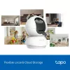 TP-LINK Tapo C250 | PTZ belaidė namų apsaugos kamera su AI | 8 MP | 4mm/F1.6 | H.265 | MicroSD iki 512 GB