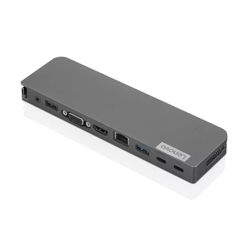 Lenovo USB-C Mini Dock 40AU0065EU pilkos spalvos USB 3.2 Gen 1 Type-C dokavimo stotelė