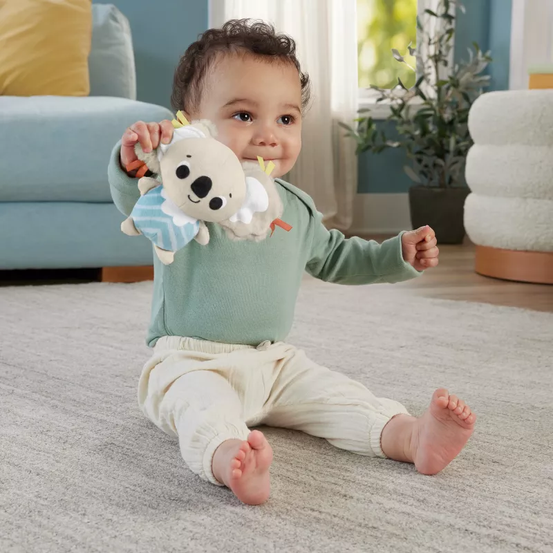 Fisher-Price Sensimals Simply Senses naujagimio kilimėlis su 6 sensoriniais žaislais
