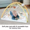 Fisher-Price Sensimals Simply Senses naujagimio kilimėlis su 6 sensoriniais žaislais