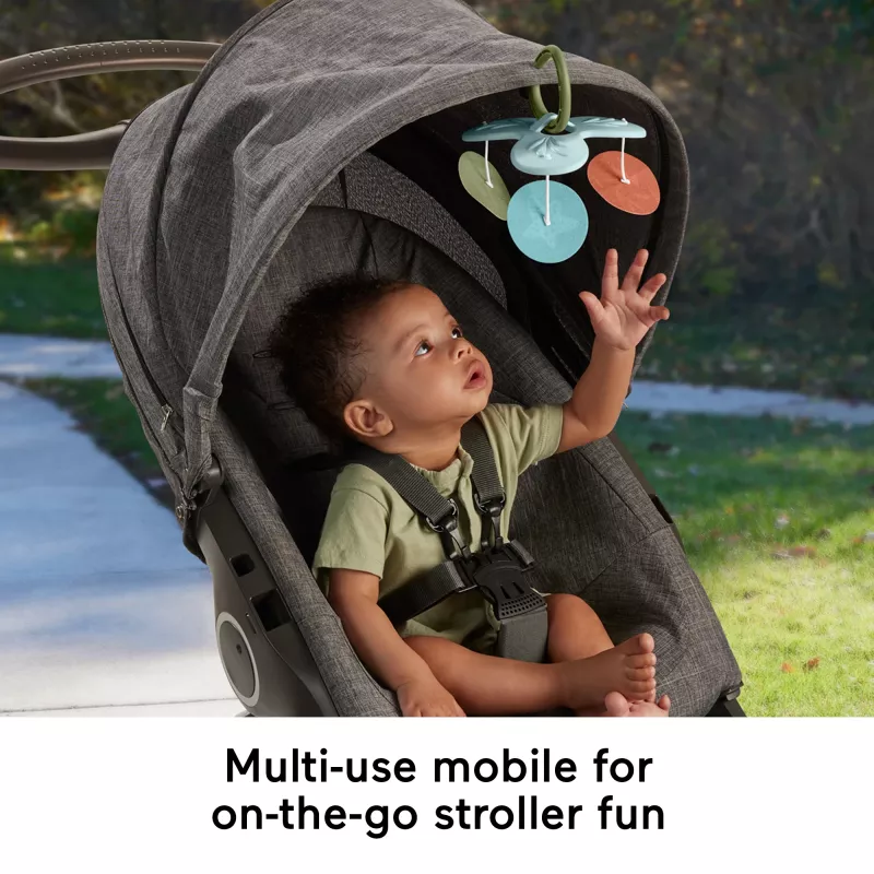 Fisher-Price Sensimals Simply Senses naujagimio kilimėlis su 6 sensoriniais žaislais