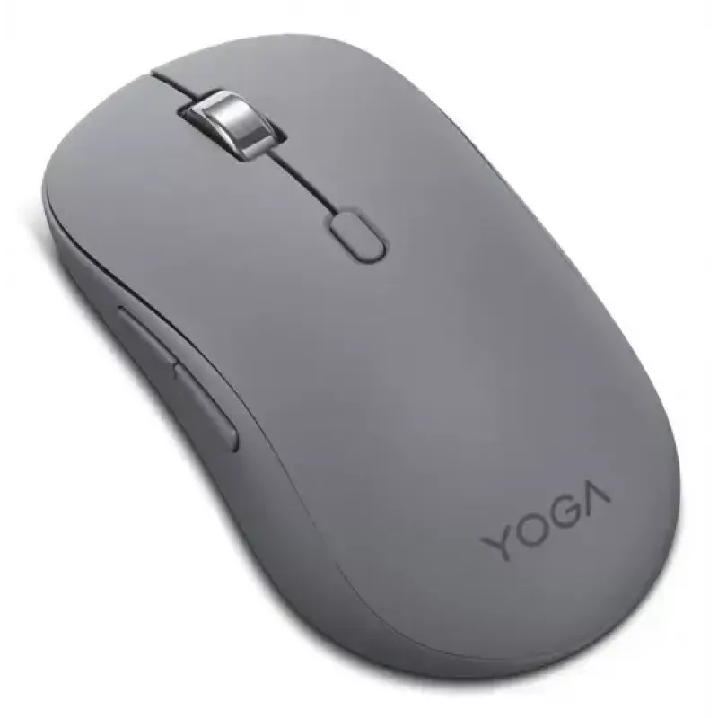 Lenovo Yoga GY51S61919 tyli belaidė pelė, Bluetooth, optinė 4000 DPI, 8 mygtukai, abiem rankoms, Luna pilka