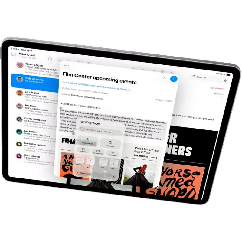 Planšetinis kompiuteris Apple iPad Air 5G (M4) 11 colių 256 GB, 12 GB RAM, Wi‑Fi 7, iPadOS 26, Smėlio spalvos