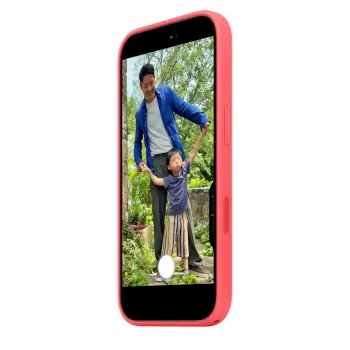 Silicone Case with MagSafe for Apple iPhone 17 — Bright Guava