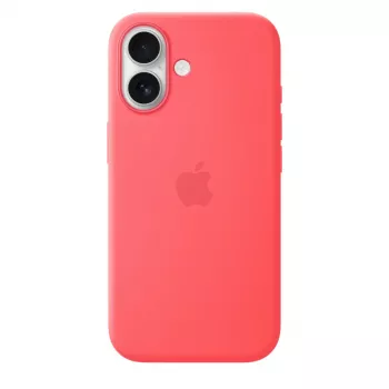 Silicone Case with MagSafe for Apple iPhone 17 — Bright Guava