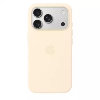 Silicone Case with MagSafe Apple iPhone 17 Pro – Vanilla, tinka 16 cm (6,3 colio) ekranui