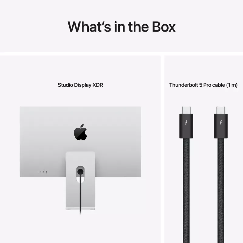 Monitorius Apple Studio Display XDR – 27 colių 5K (5120×2880), LED, nano-tekstūros stiklas, pakreipiamas ir aukščio reguliavimo stovas, sidabrinis