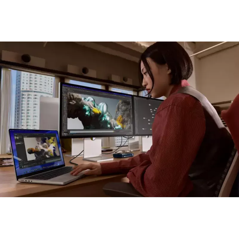 Monitorius Apple Studio Display XDR – 27 colių 5K (5120×2880), LED, nano-tekstūros stiklas, pakreipiamas ir aukščio reguliavimo stovas, sidabrinis