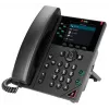 HP Poly VVX 350 6 linijų IP telefonas su PoE, juodas, laidinis ragelis, 3,5 colio LCD ekranas