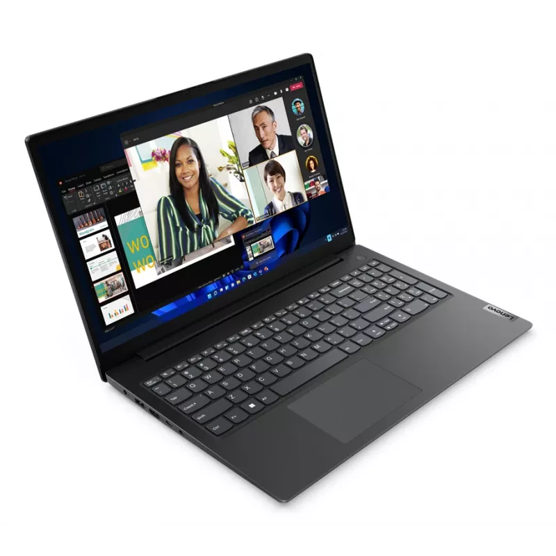 Nešiojamas kompiuteris Lenovo V15 G4 AMN AMD Ryzen™ 3 7320U 39,6 cm (15,6 colio) Full HD 8 GB LPDDR5-SDRAM 256 GB SSD Wi-Fi 5 (802.11ac) Windows 11 Home juodas
