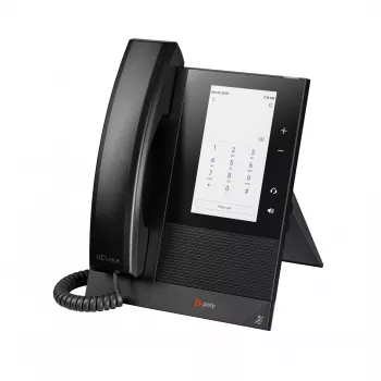 HP Poly CCX 400 verslo daugialypės terpės telefonas, skirtas Microsoft Teams ir PoE