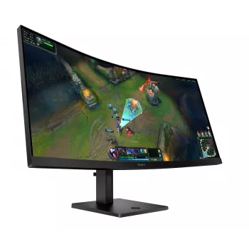 HP OMEN 34c G2 lenktas VA monitorius 34 colių WQHD 3440x1440 1ms 185Hz 400 nitų 2xHDMI DP VESA