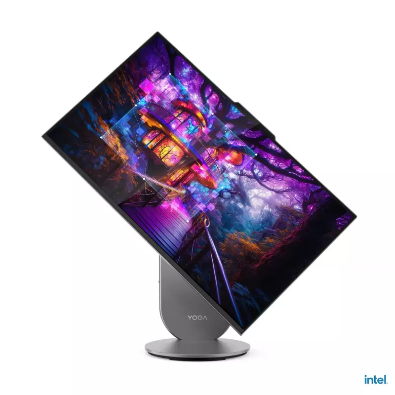 All-in-One kompiuteris Lenovo Yoga AIO 9 27IAH10 — 27 colių QHD, Intel Core Ultra 7 255H, 16 GB LPDDR5x, 1 TB SSD, Intel Arc 140T, Windows 11 Home