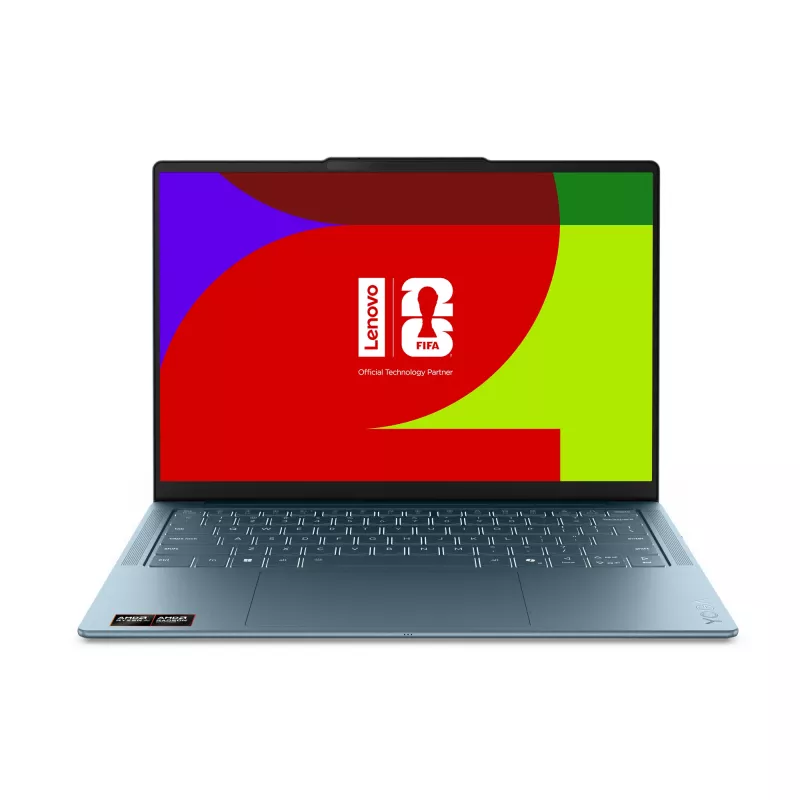 Nešiojamas kompiuteris Lenovo Yoga Slim 7 14AGP11 Copilot+ PC AMD Ryzen™ AI 7 445 35,6 cm (14 inch) 2.8K 16 GB 1 TB SSD Wi-Fi 7 Windows 11 Home German Teal