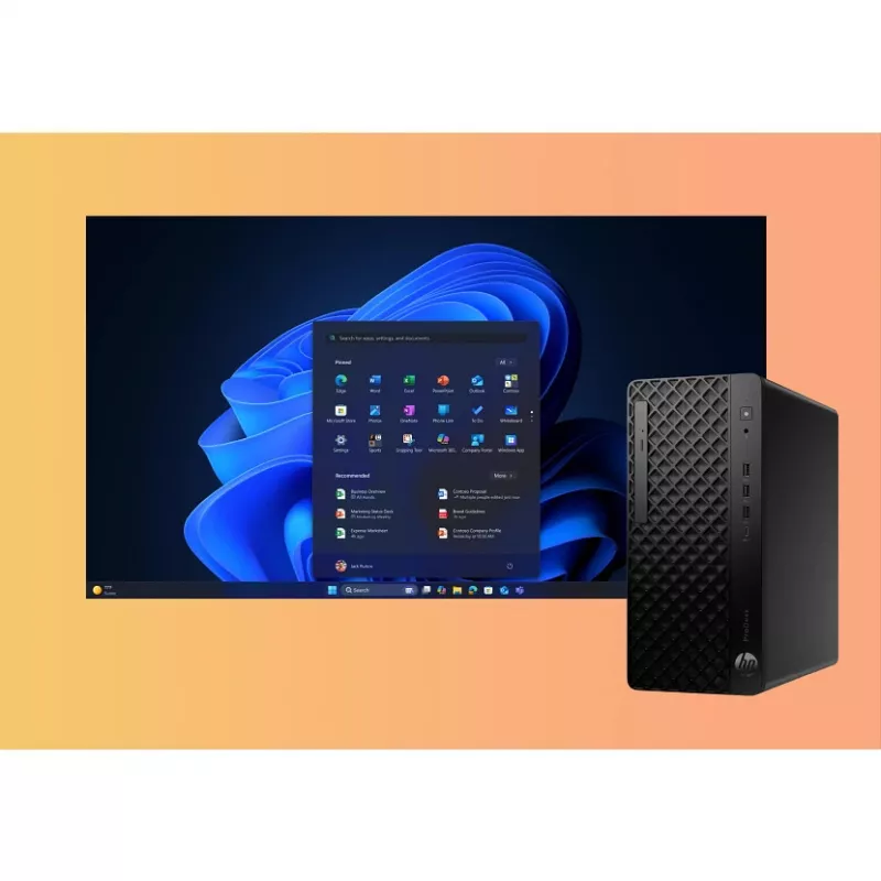 HP ProDesk 4 Tower G1i stalinis AI kompiuteris Intel Core Ultra 5 225 16 GB DDR5-SDRAM Windows 11 Pro