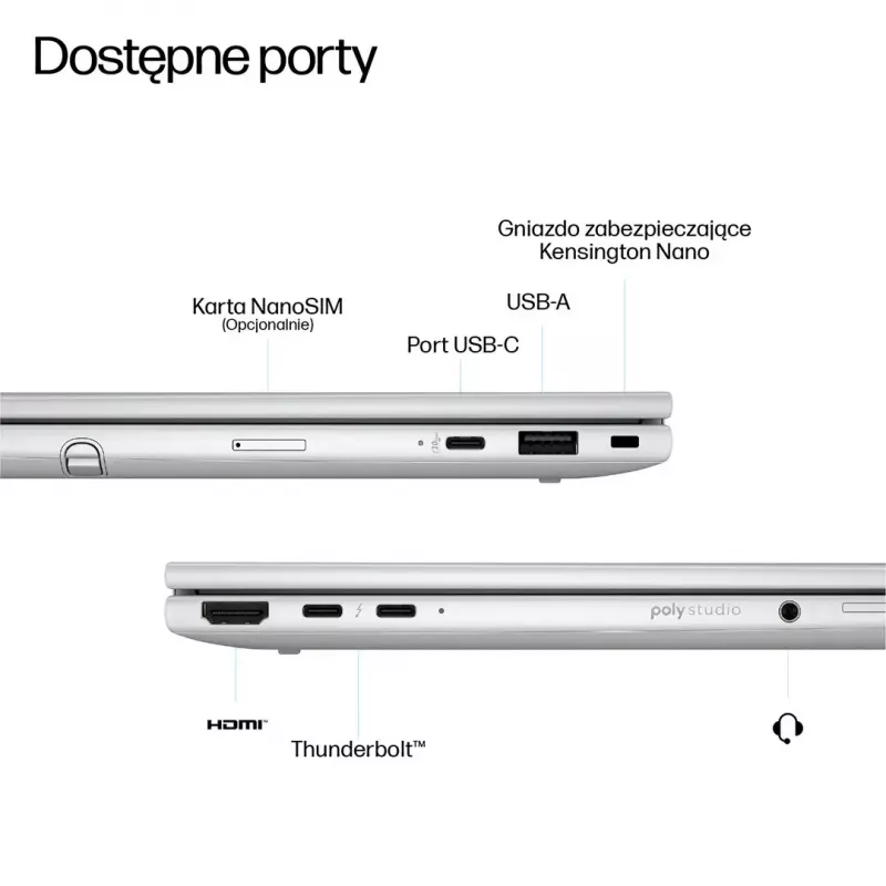 Nešiojamas kompiuteris HP EliteBook 8 Flip G1i 13 Ultra – 13,3 colio WUXGA jutiklinis IPS 400 nitų, AMD Ryzen 7 255U, 32 GB LPDDR5x-7500, 1 TB SSD, Intel Arc kamera, 62 Wh, Windows 11 Pro