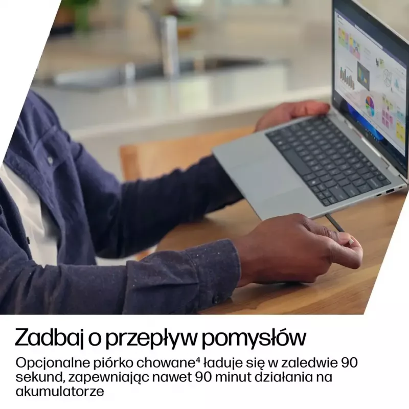 Nešiojamas kompiuteris HP EliteBook 8 Flip G1i 13 Ultra – 13,3 colio WUXGA jutiklinis IPS 400 nitų, AMD Ryzen 7 255U, 32 GB LPDDR5x-7500, 1 TB SSD, Intel Arc kamera, 62 Wh, Windows 11 Pro