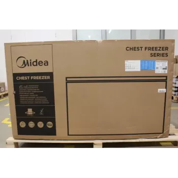 Šaldymo skrynia Midea MDRC564FEE01 – 418 l, E energijos klasė, 82,5 cm aukštis, 3 krepšiai, balta