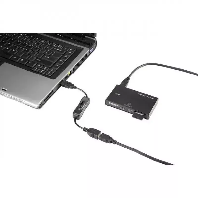 USB kabelis Renkforce RF-3322982 0,25m USB A juodas