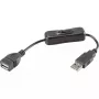USB kabelis Renkforce RF-3322982 0,25m USB A juodas