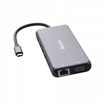 Verbatim CMH-14 USB Type-C 14 prievadų multiport hub, 5000 Mbit/s, sidabrinis