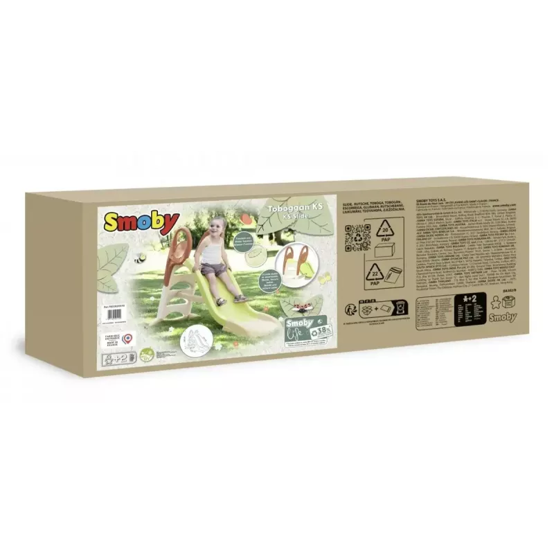 Lauko čiuožykla vaikams SMOBY Life Slide KS 820510 – plastikinė čiuožykla sodui