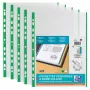 A4 kišeninis aplankas Elba Oxford 100206877, permatomas su žalia sustiprinta juosta