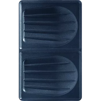 Keičiamos plokštės Tefal XA800112, skirtos Snack Collection/SnackTime, juodos, 242×155×44 mm, 2 vnt.