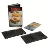 Keičiamos plokštės Tefal XA800112, skirtos Snack Collection/SnackTime, juodos, 242×155×44 mm, 2 vnt.