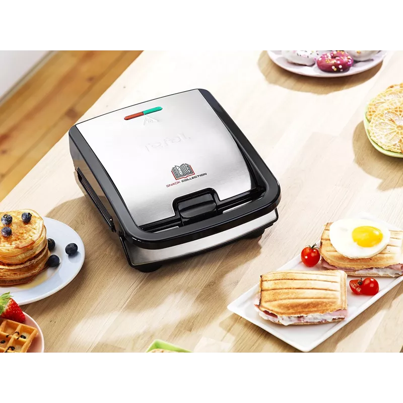 Keičiamos plokštės Tefal XA800112, skirtos Snack Collection/SnackTime, juodos, 242×155×44 mm, 2 vnt.