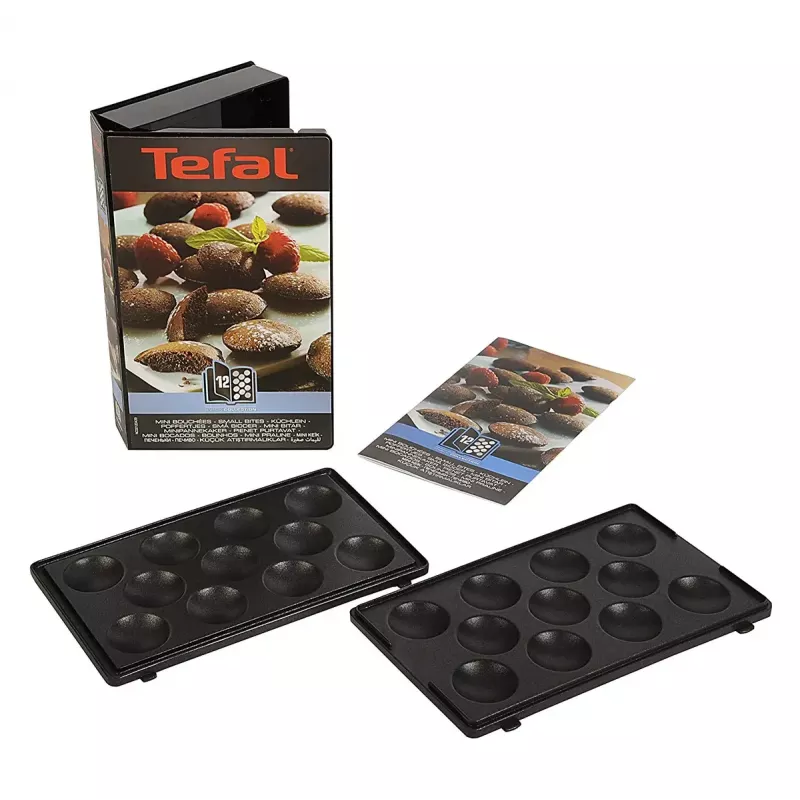 Pakeitimo plokštelė Tefal Snack Collection SnackTime XA801212 — 242×155×44 mm, 2 vnt. pakuotė