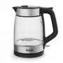 Tefal Glass Kettle KI605830 elektrinis virdulys 1.7 L 2200 W juodas, sidabrinis, permatomas