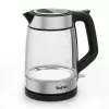 Tefal Glass Kettle KI605830 elektrinis virdulys 1.7 L 2200 W juodas, sidabrinis, permatomas