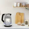 Tefal Glass Kettle KI605830 elektrinis virdulys 1.7 L 2200 W juodas, sidabrinis, permatomas