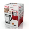 Tefal Glass Kettle KI605830 elektrinis virdulys 1.7 L 2200 W juodas, sidabrinis, permatomas