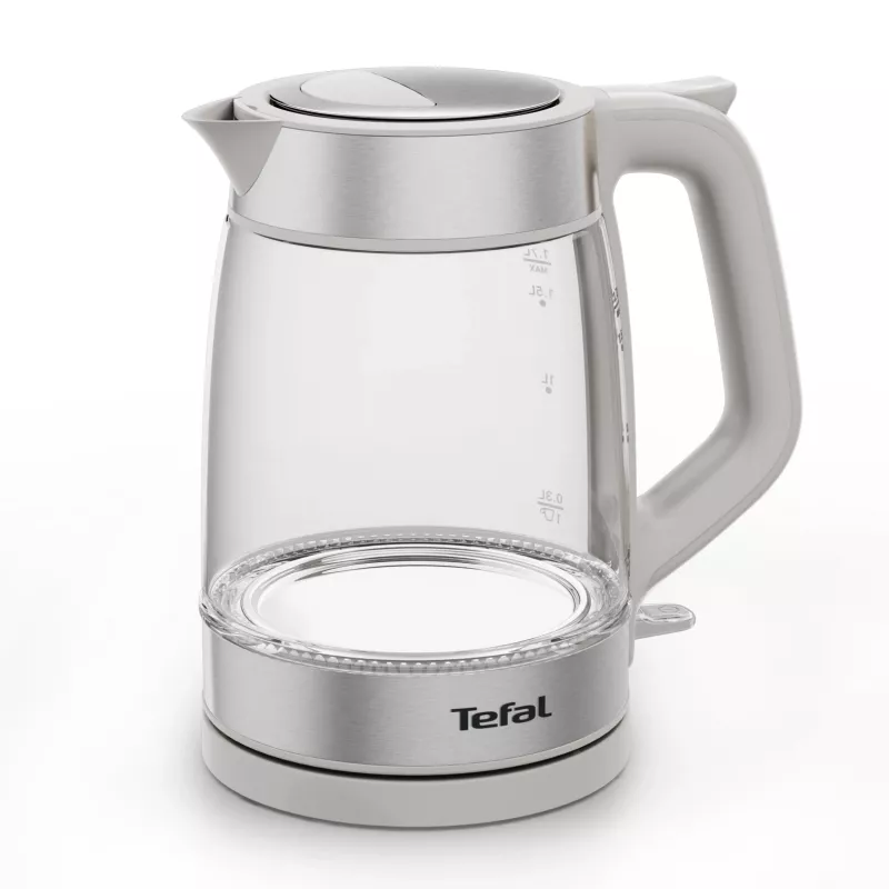 Tefal stiklinis virdulys KI605B30 1,7 L 2200 W pilka, sidabrinė, permatoma