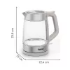 Tefal stiklinis virdulys KI605B30 1,7 L 2200 W pilka, sidabrinė, permatoma