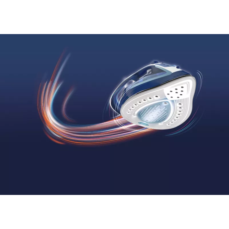 Tefal EasyGliss Plus FV5735 lygintuvas sausas ir garinis, Durilium padas, 2500 W, mėlynas, baltas