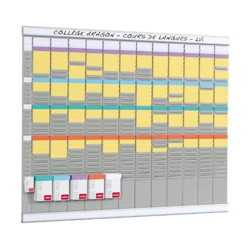 Nobo T-CARD KIT 12 COLM 32 SLOT – komplektas planavimo kortelėms