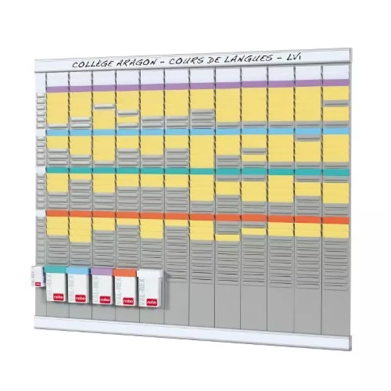 Nobo T-CARD KIT 12 COLM 32 SLOT – komplektas planavimo kortelėms