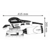 Bosch 0 601 292 801 orbitinis šlifuoklis, 11000 RPM, 22000 OPM