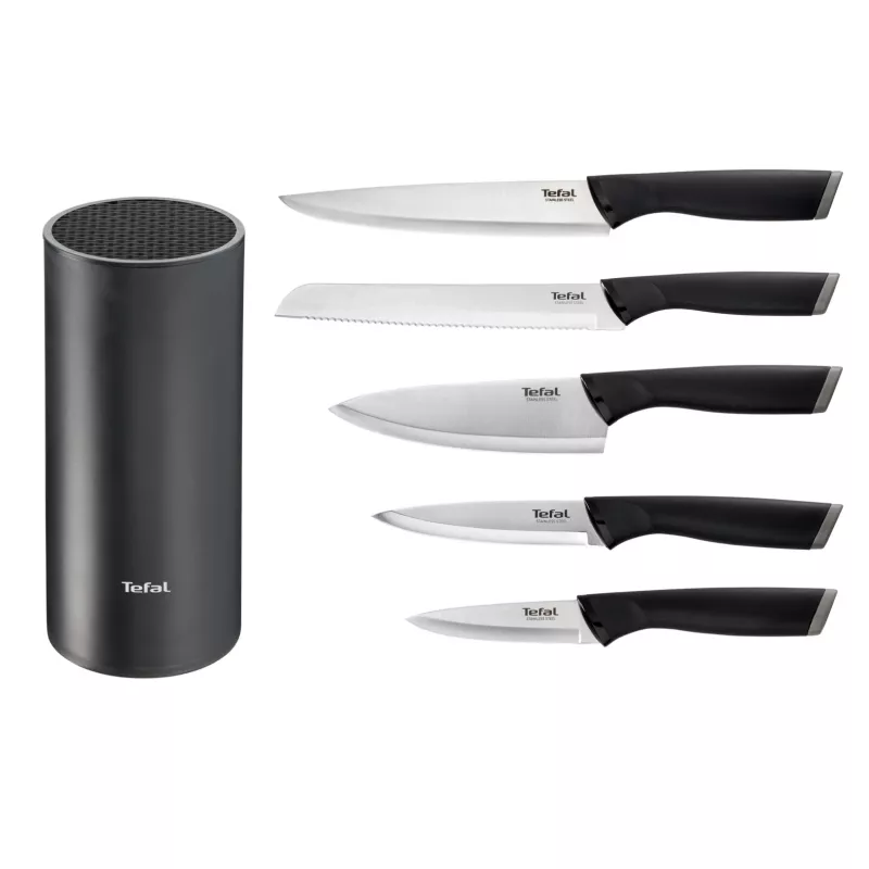 Virtuvinių peilių rinkinys Tefal K2216S74 – 5 vnt., nerūdijančio plieno, 20 cm