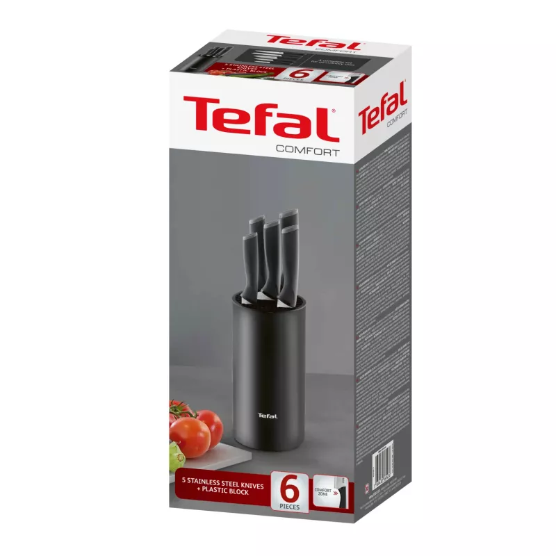 Virtuvinių peilių rinkinys Tefal K2216S74 – 5 vnt., nerūdijančio plieno, 20 cm