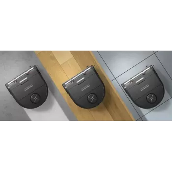 Robotas dulkių siurblys Rowenta X‑Plorer RR9465WH – bekrepšis, D formos, 0,35 L, 120 min, Li‑Jon, juodas