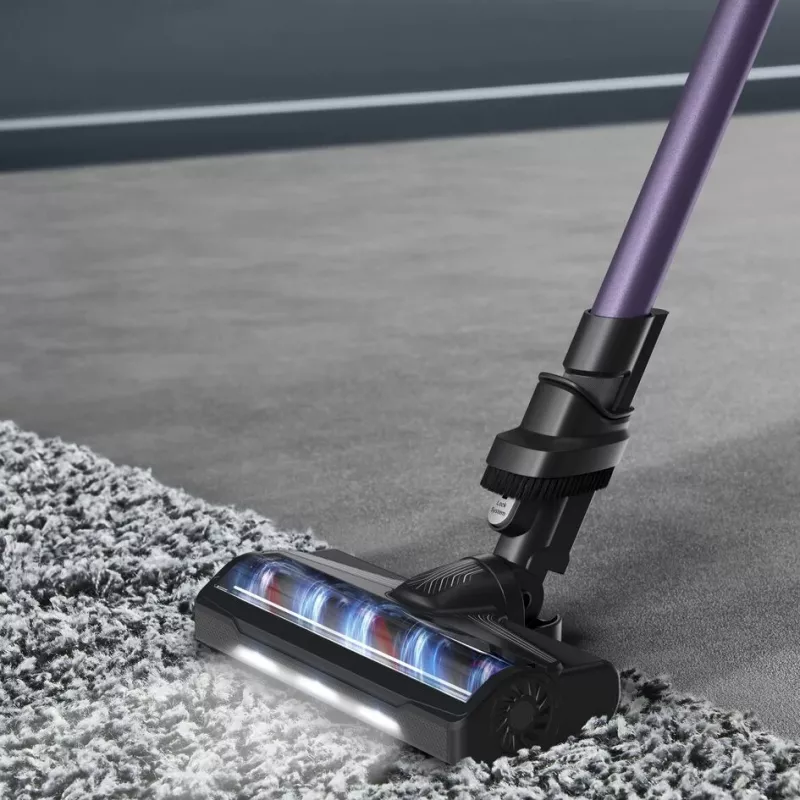 Rowenta RH6A31 2-in-1 lazdelinis dulkių siurblys, belaidis, be maišelio, 140 W, juoda, violetinė