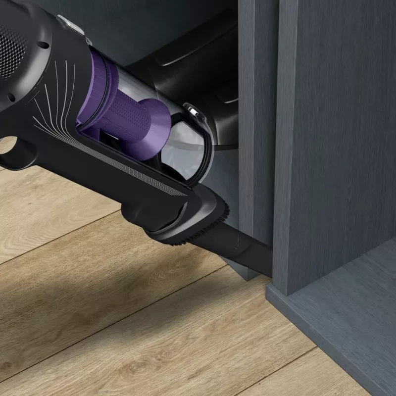 Rowenta RH6A31 2-in-1 lazdelinis dulkių siurblys, belaidis, be maišelio, 140 W, juoda, violetinė