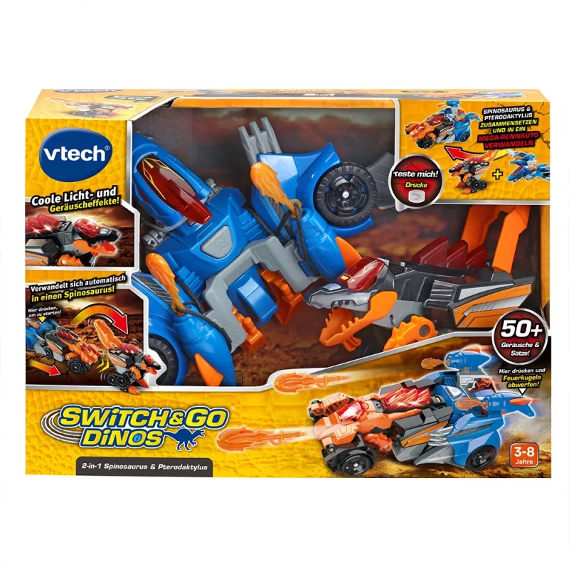 VTech Switch & Go Dinos 549304, 3 metų, garsinis, įvairiaspalvis, 570 g