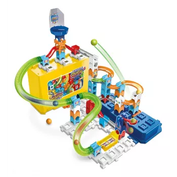 Konstrukcinis žaidimų rinkinys VTech Marble Rush M400 — 80 dalių, interaktyvus rutuliukų takelis